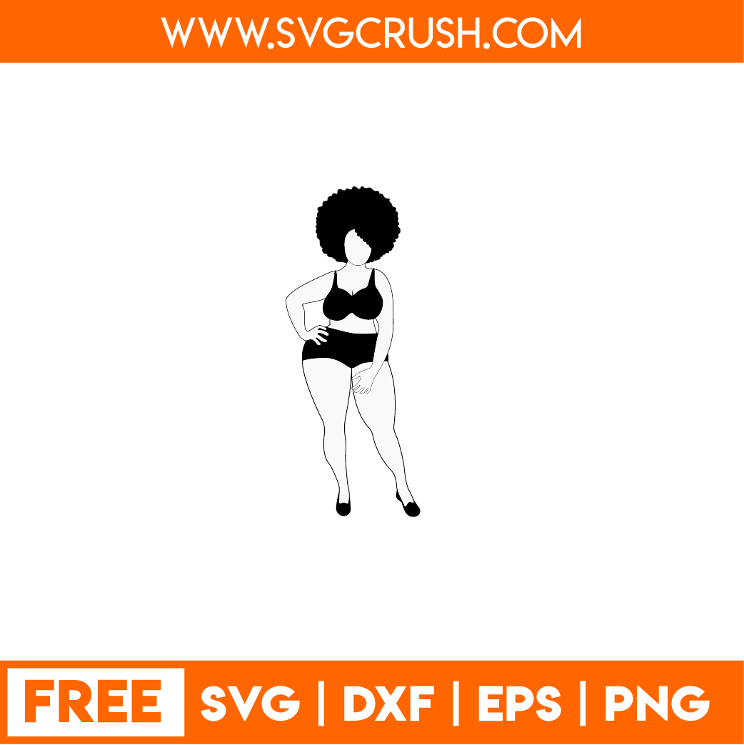 free afro-woman-002 svg