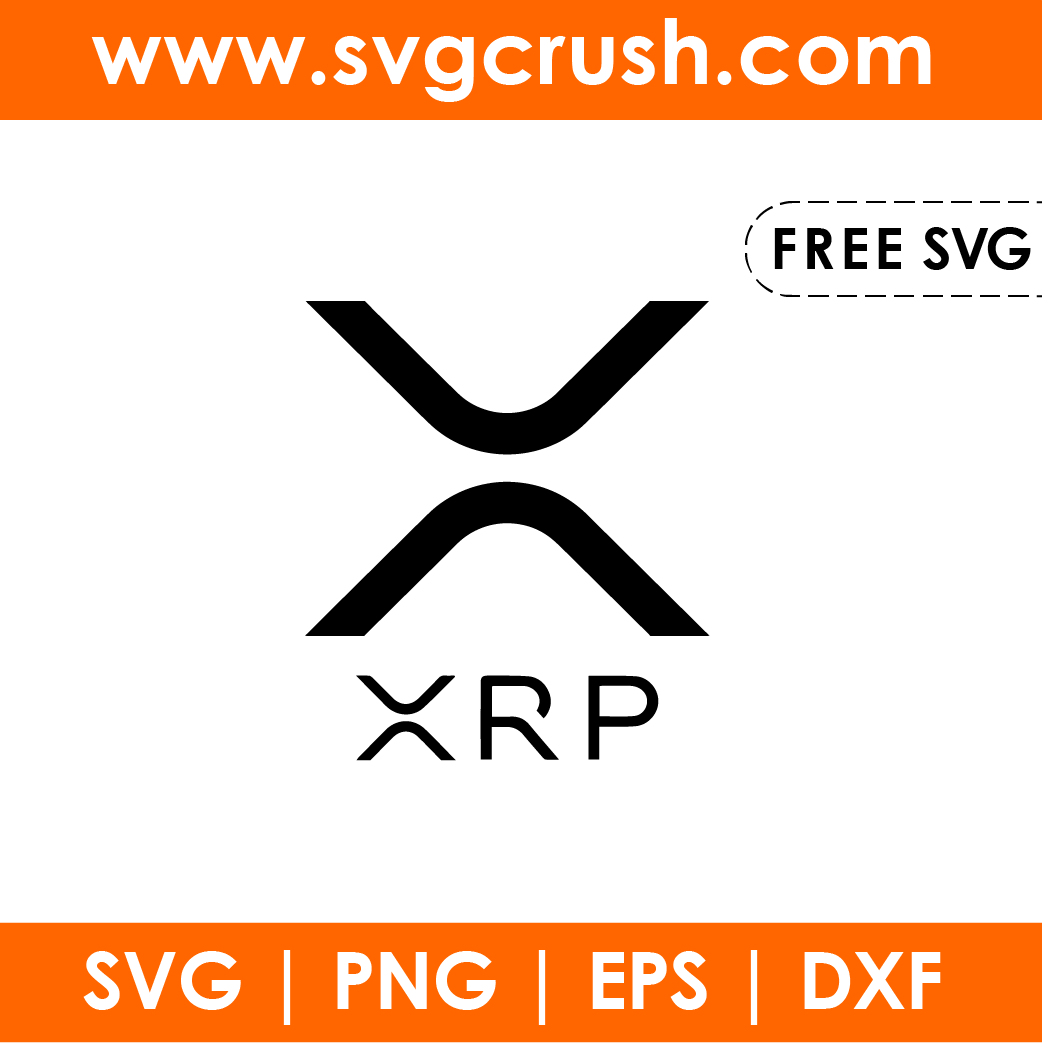 free XRP-Ripple-crypto-Cryptocurrency-001 svg