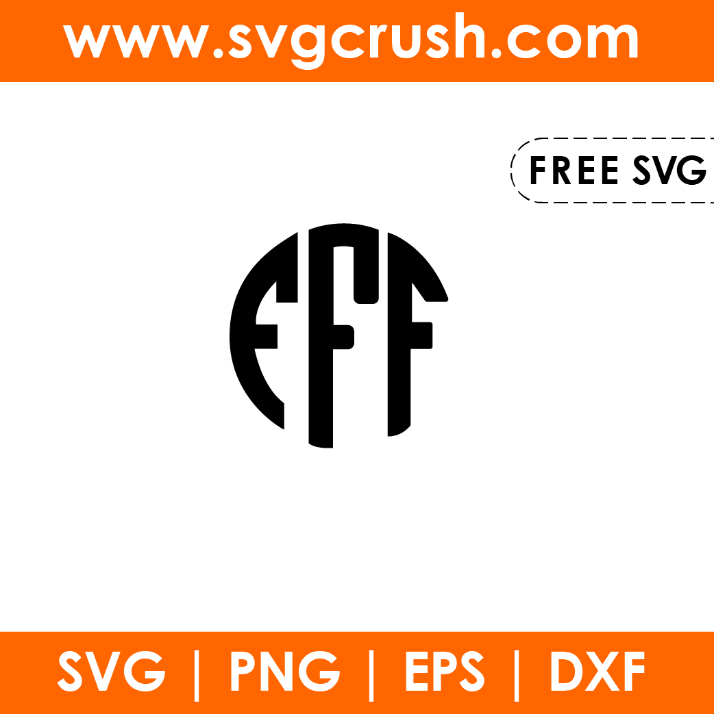 free monogram-f-alphabet svg