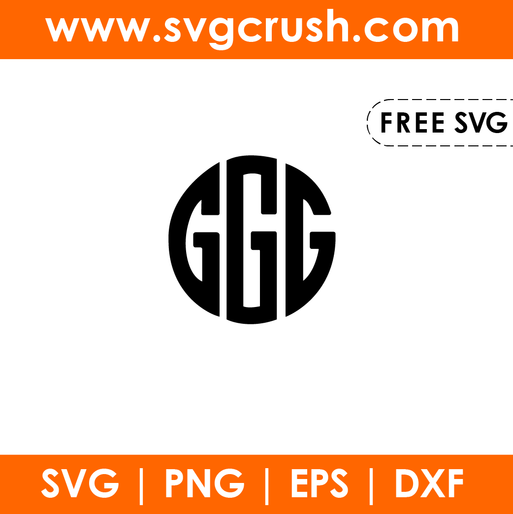 free monogram-g-alphabet svg
