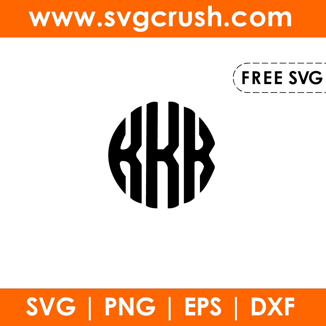 free monogram-k-alphabet svg