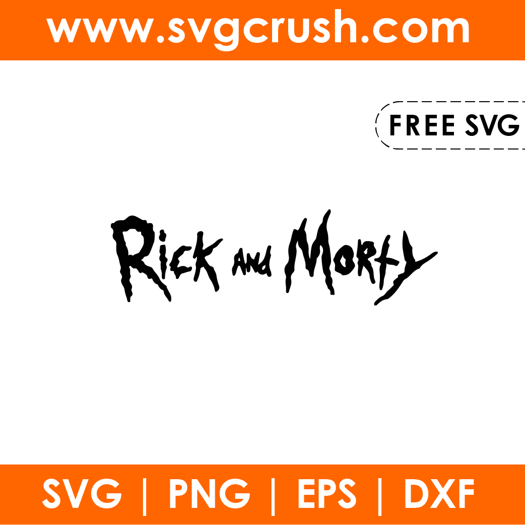 free rick-and-morty-logo-001 svg