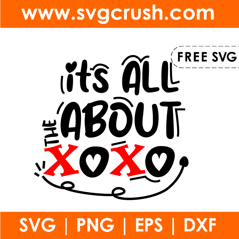 free its-all-about-the-xoxo-003 svg