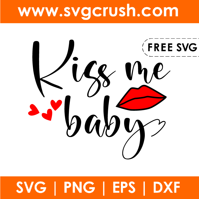free kiss-me-baby-002 svg