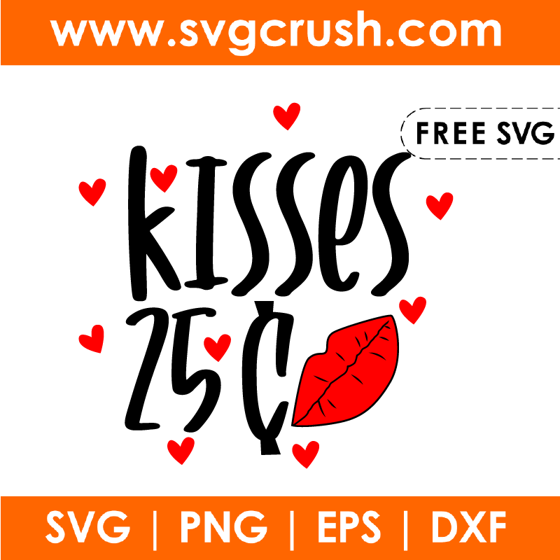 free kisses-25-cents-001 svg