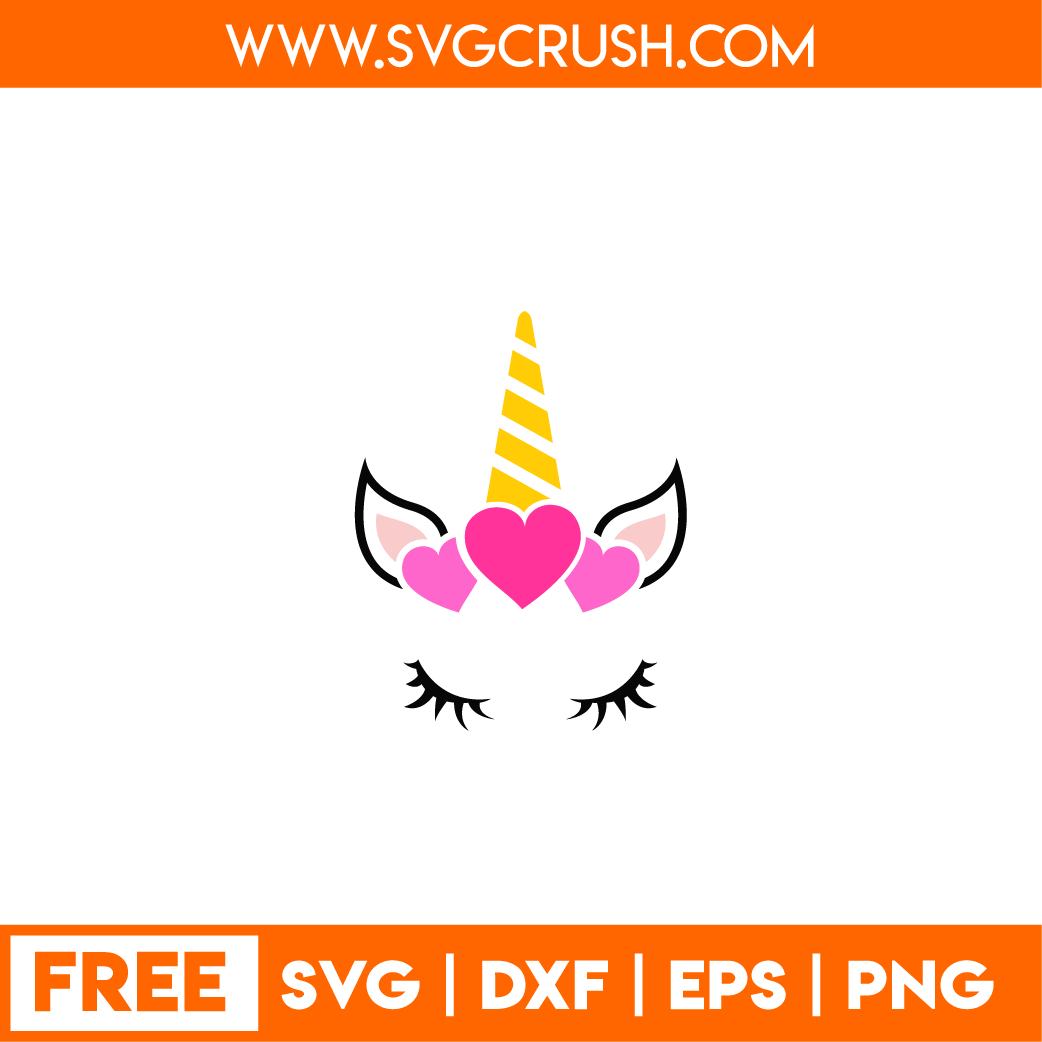 free unicorn-love-001 svg