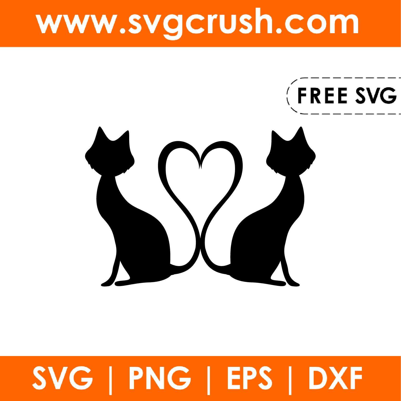 free valentine-cats-001 svg