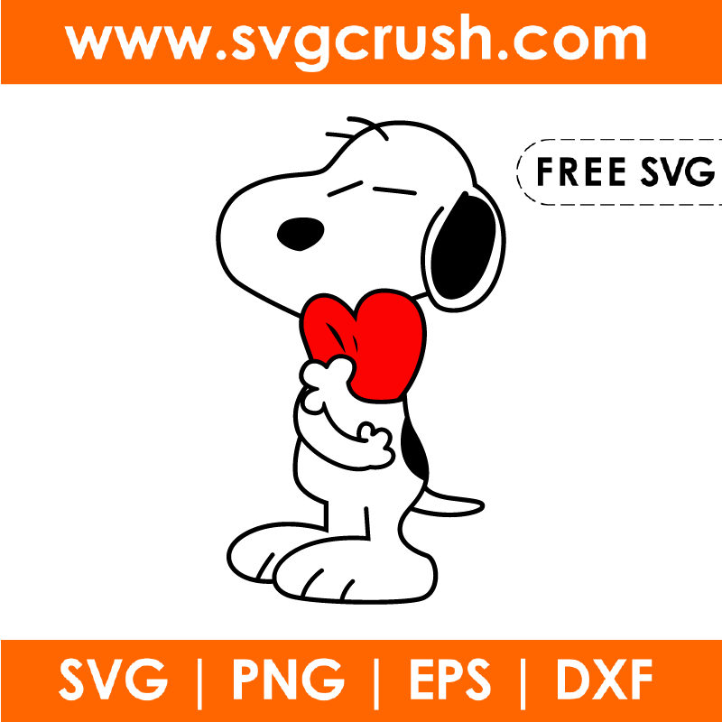 free valentine-snoopy-003 svg