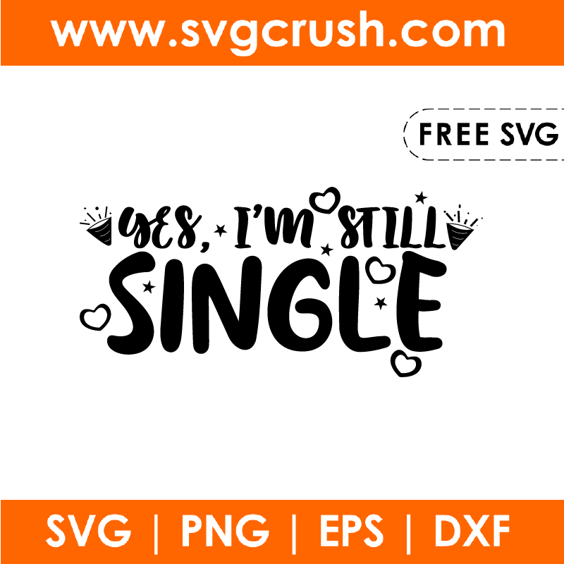 free yes-im-still-single-002 svg