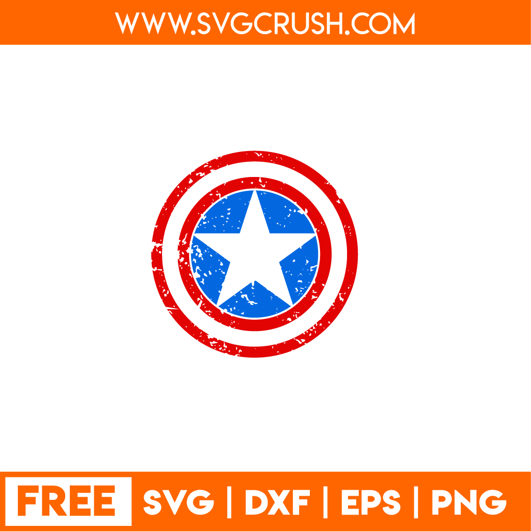 free captain-of-america-distorted-001 svg