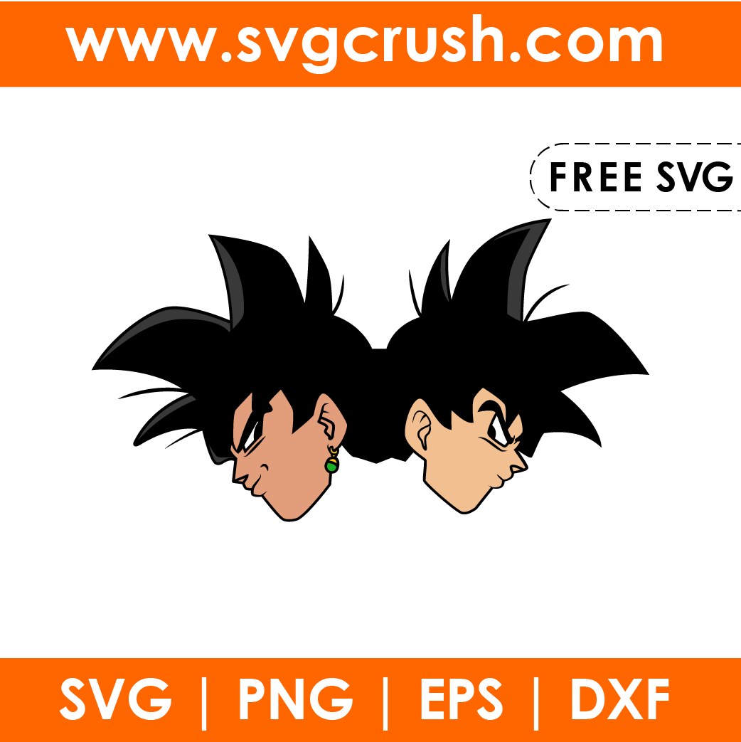 free goku-and-vegeta-color-001 svg