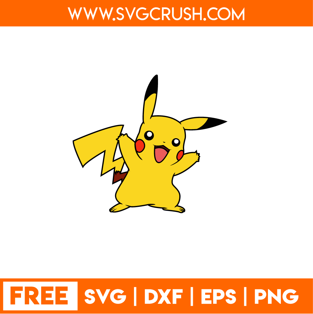 free pikachu-pokemon-001 svg