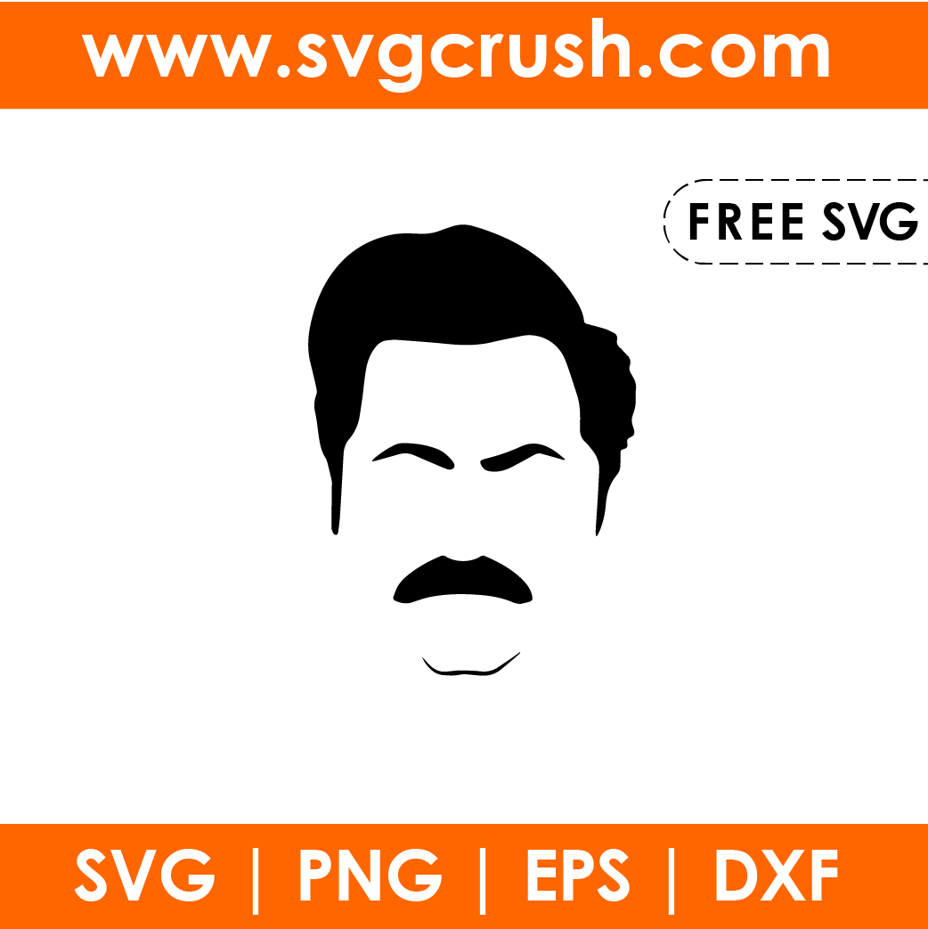 free ron-swanson-001 svg