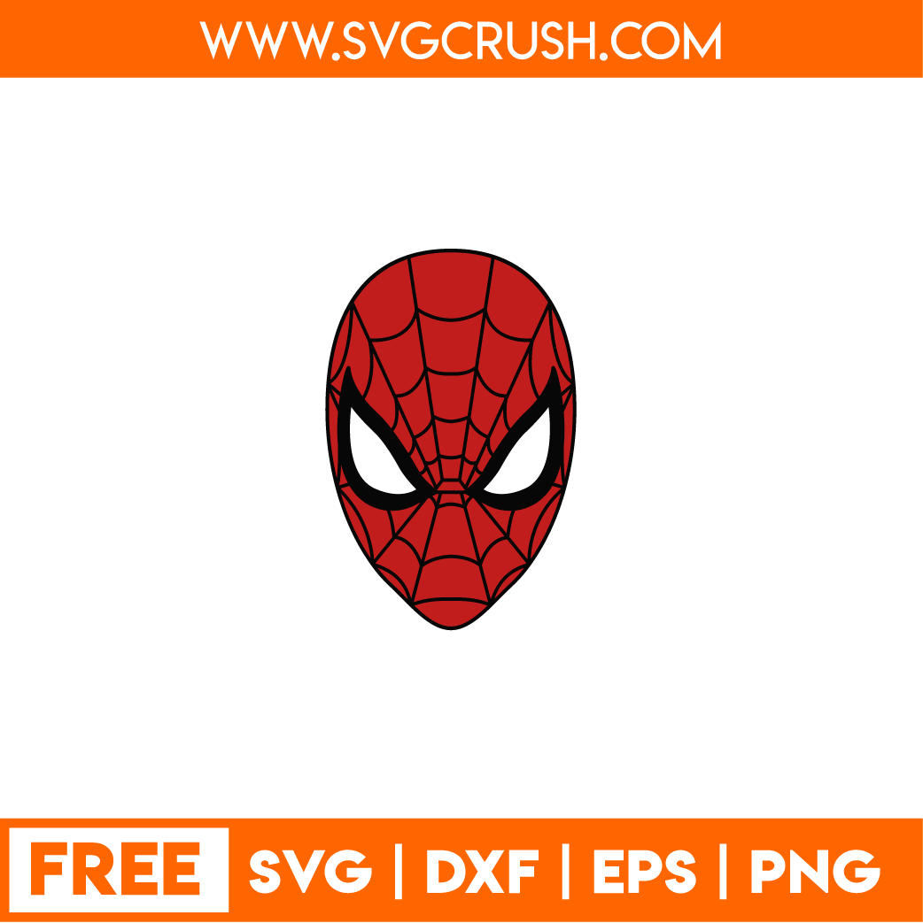 free spiderman-head-001 svg