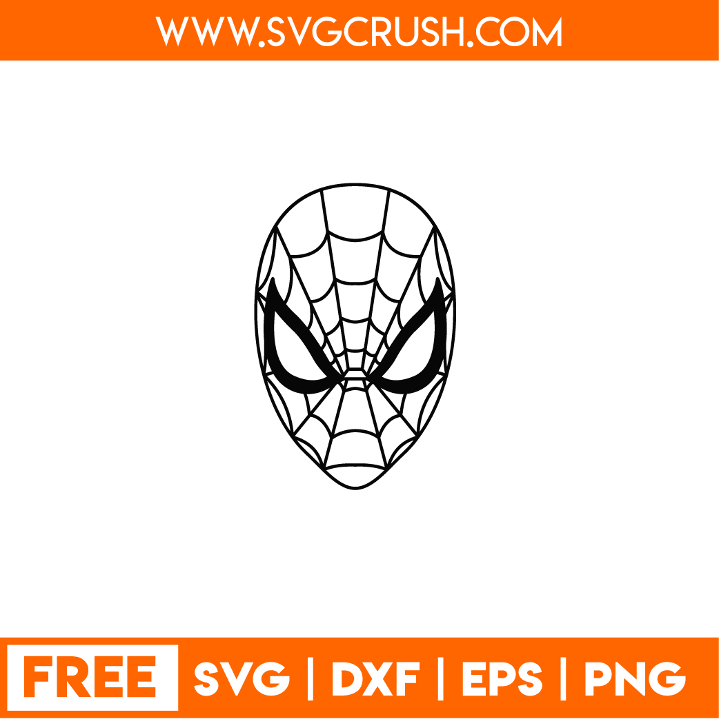 free spiderman-outline-002 svg