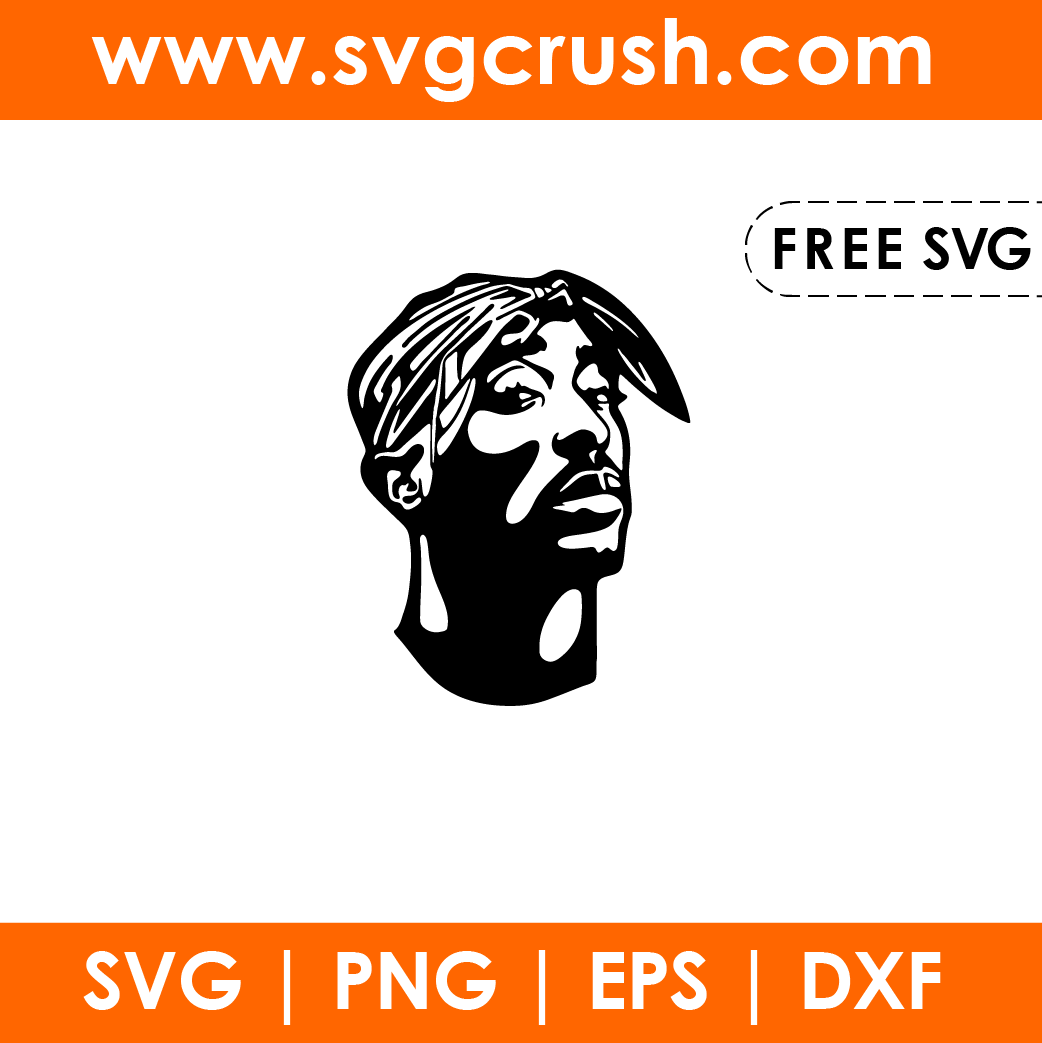 free tupac-shakur-001 svg