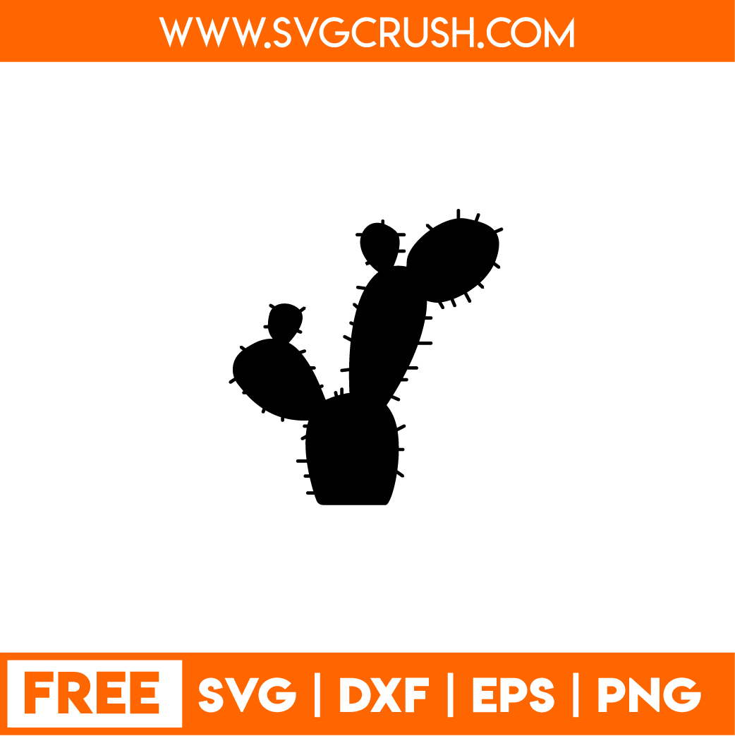 free cactus-silhouette-001 svg