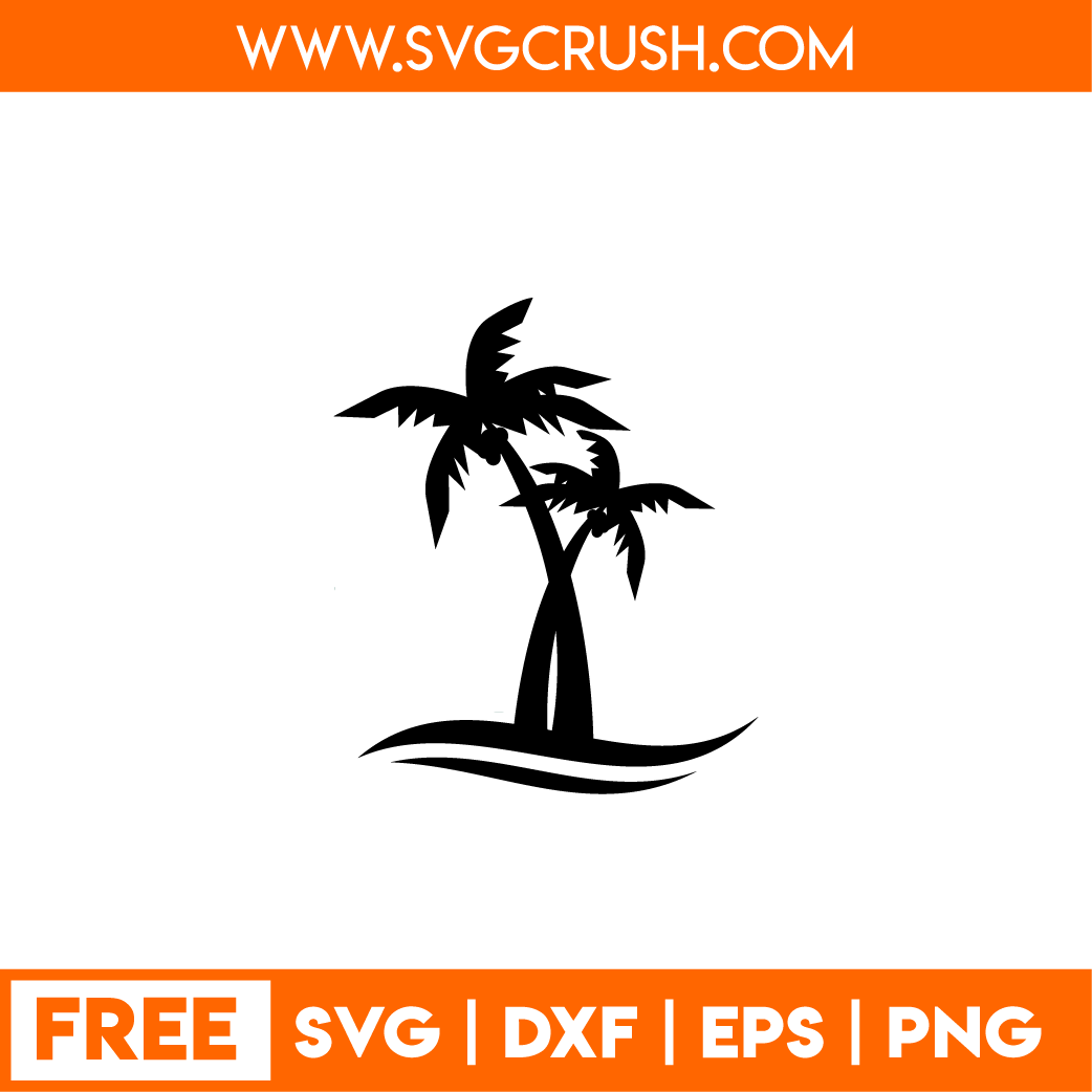 free palm-tree-001 svg