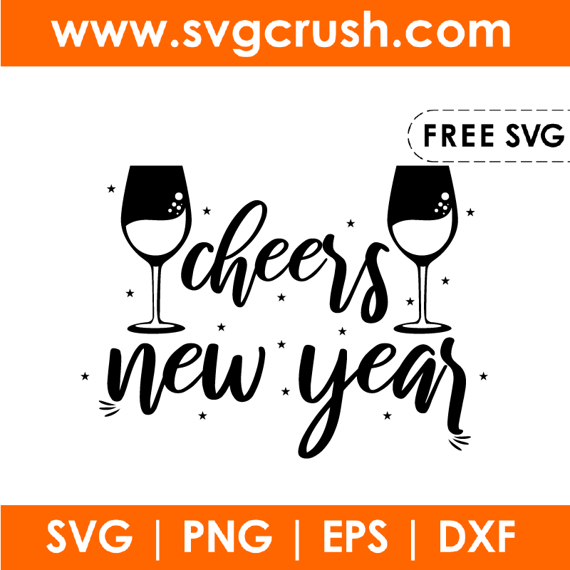free cheers-new-year-002 svg