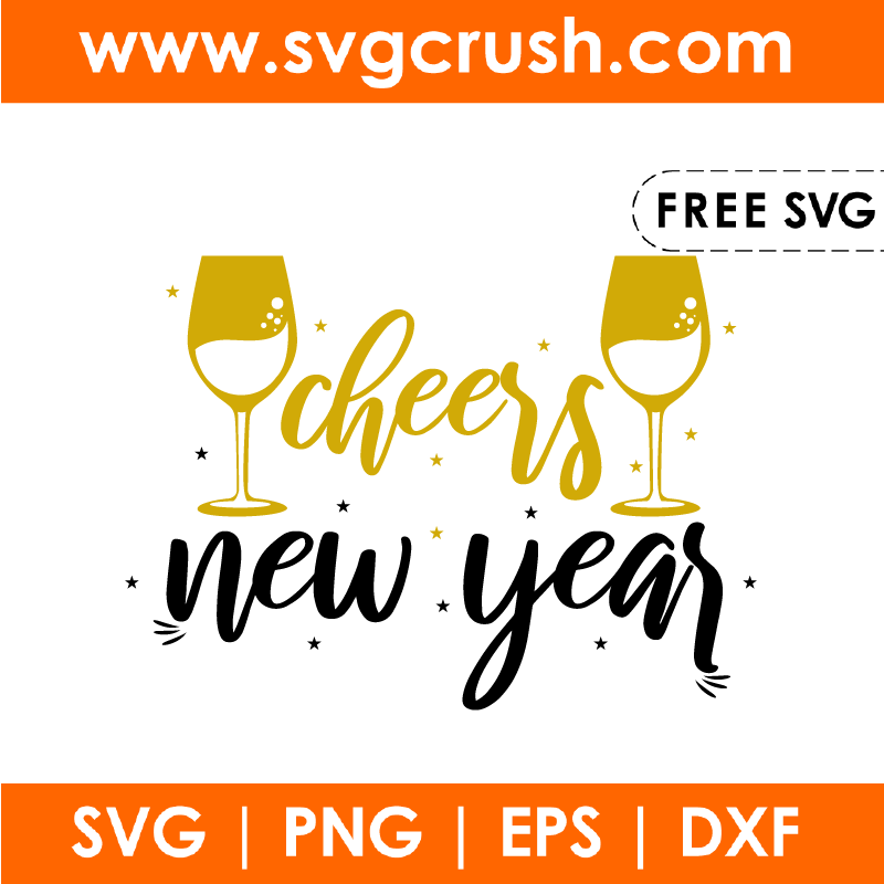 free cheers-new-year-003 svg