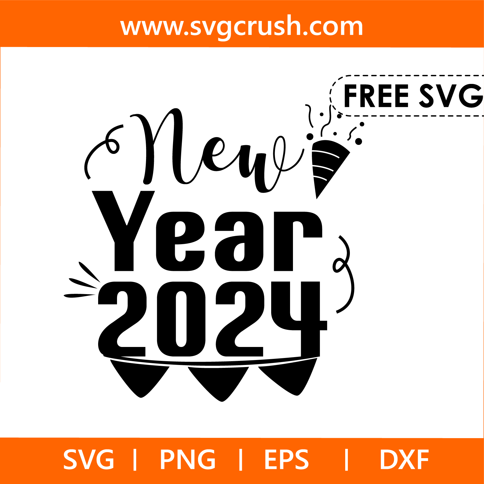 free new-year-2024-006 svg