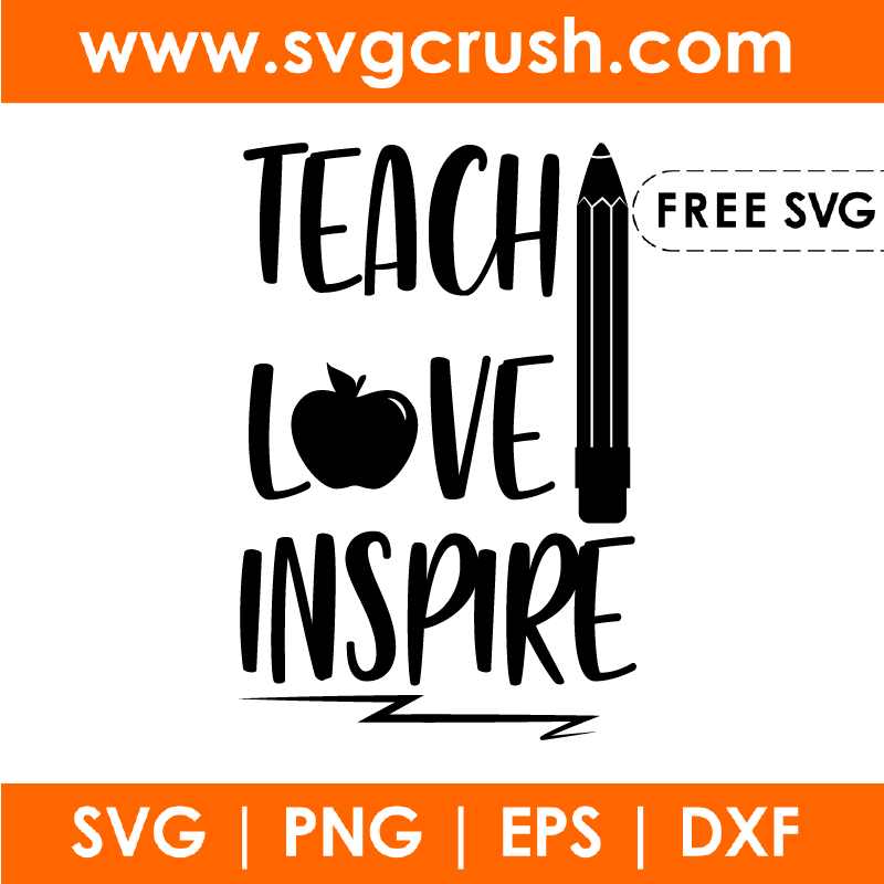 free teach-love-inspire-003 svg