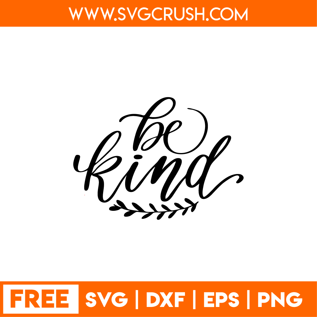 free be-kind-001 svg