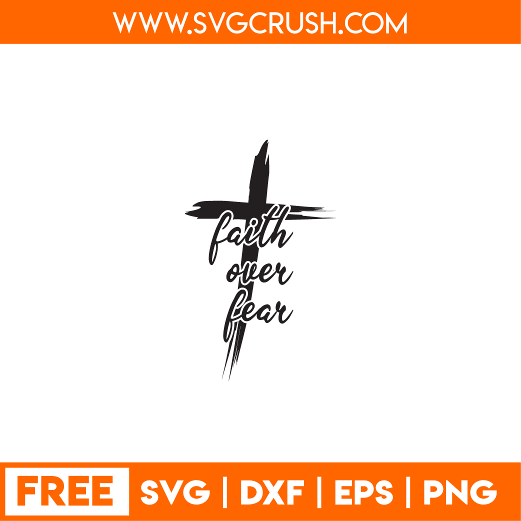 free faith-over-fear-001 svg