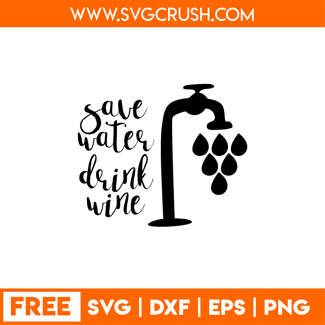 free save-water-drink-wine-002 svg