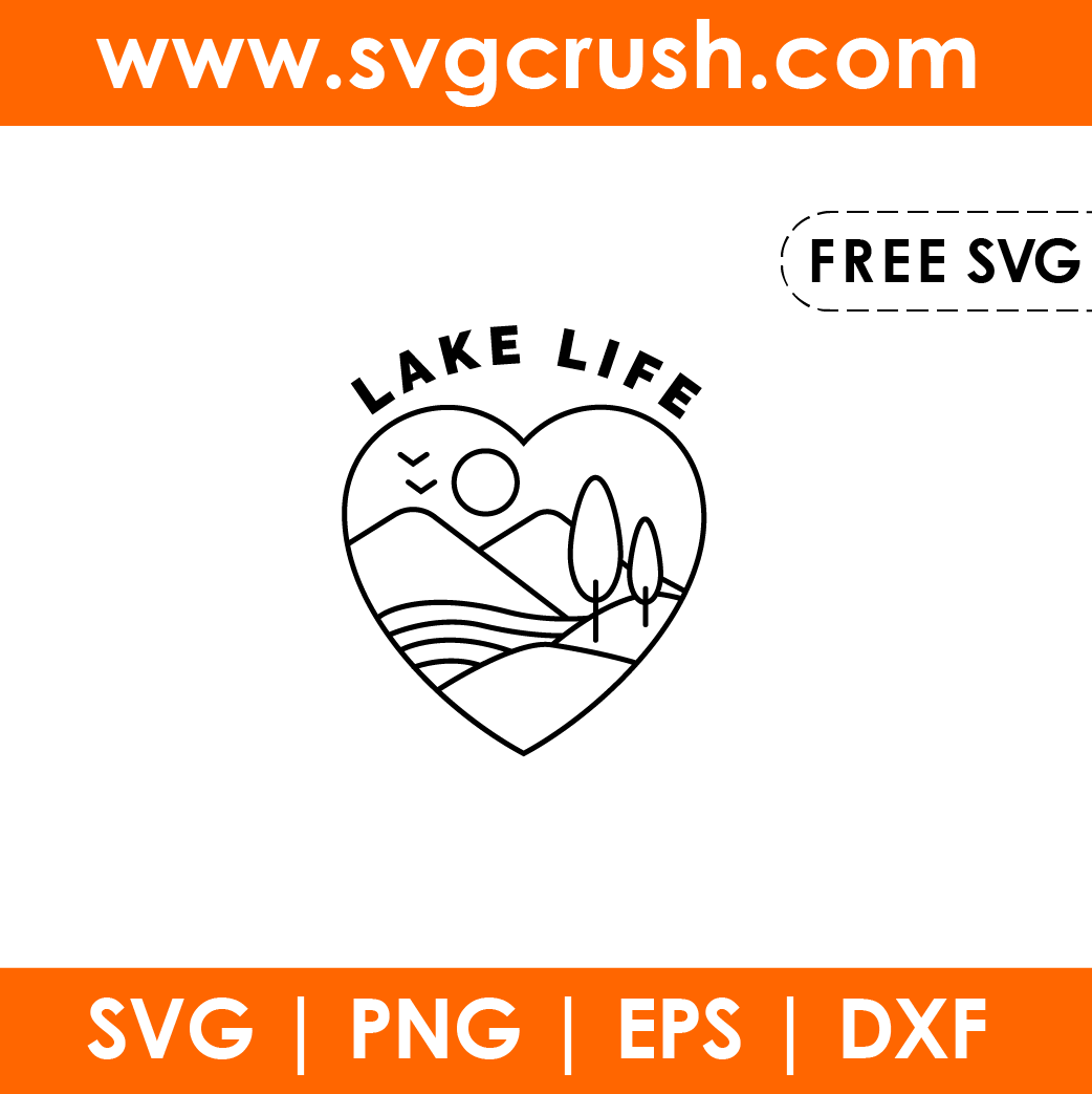free lake-life-love-001 svg