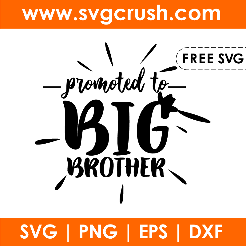 free promoted-to-big-brother-001 svg