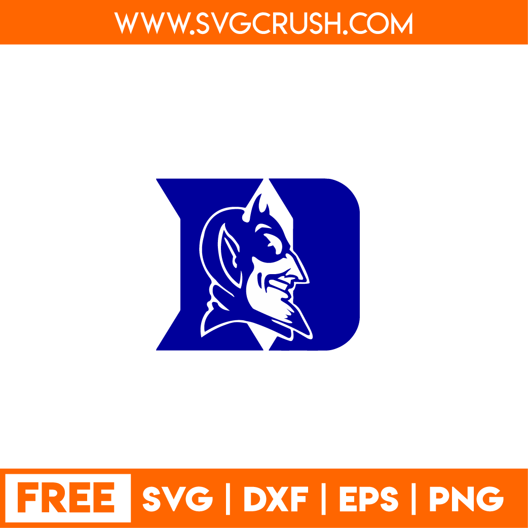 free Duke-Blue-Devils-logo-001-football svg