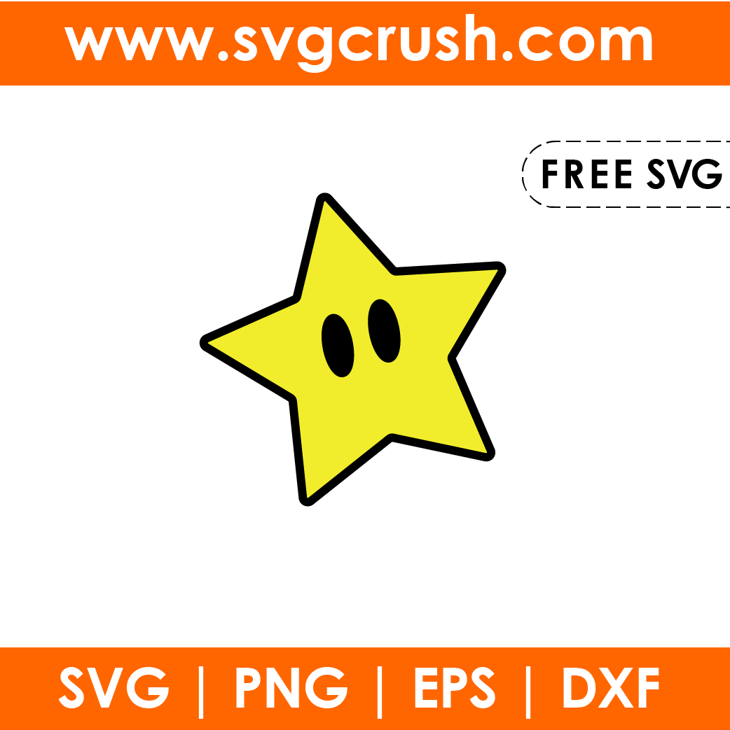 free super-mario-star-001 svg