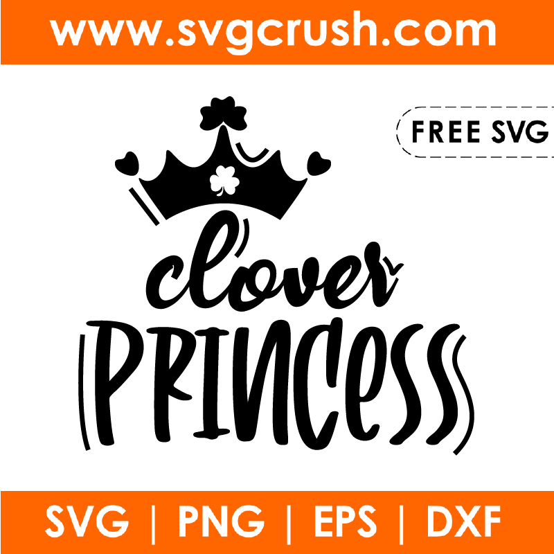free clover-princess-002 svg