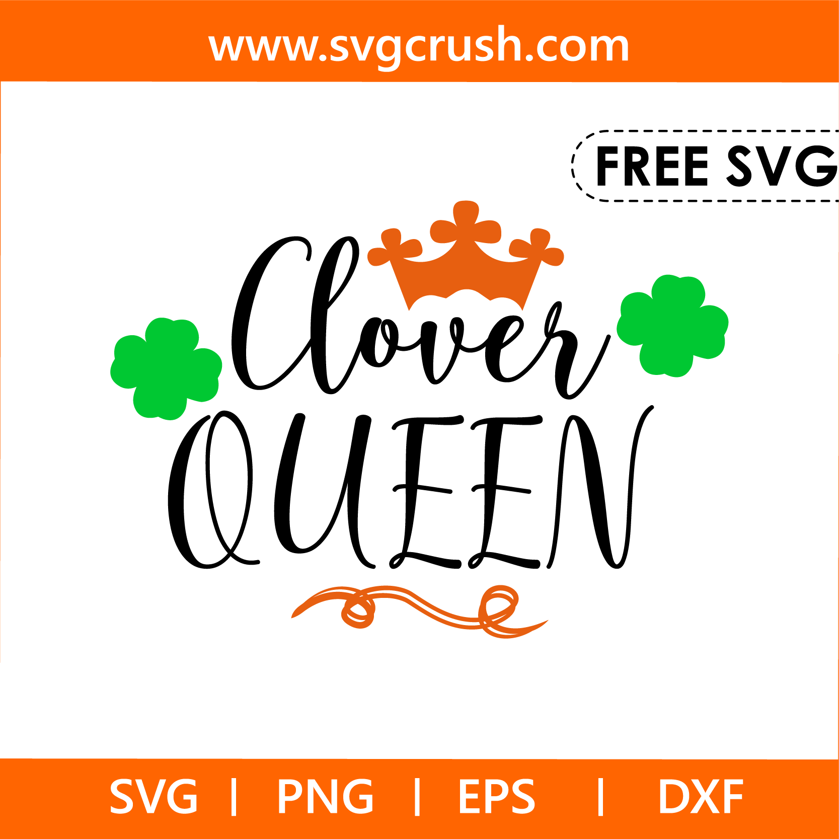 free clover-queen-006 svg