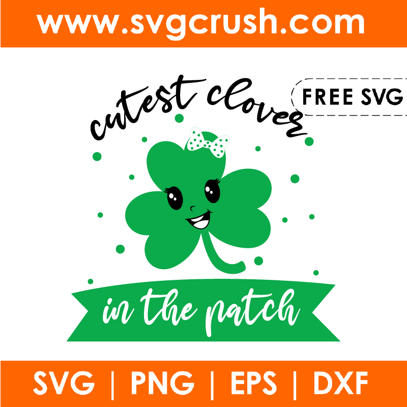 free cutest-clover-in-the-patch-001 svg