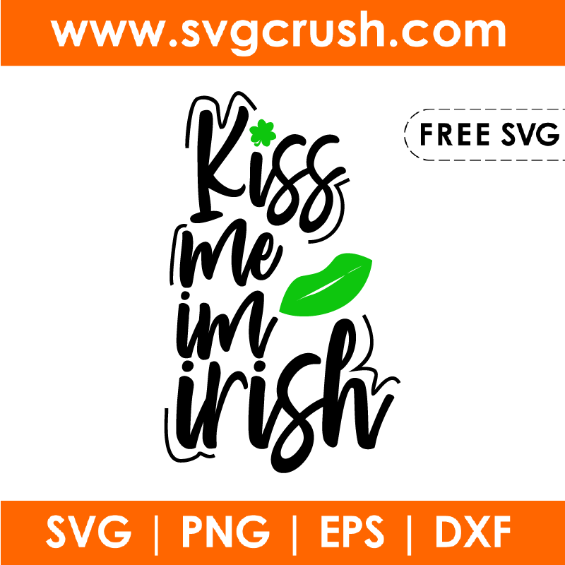 free kiss-me-im-irish-003 svg