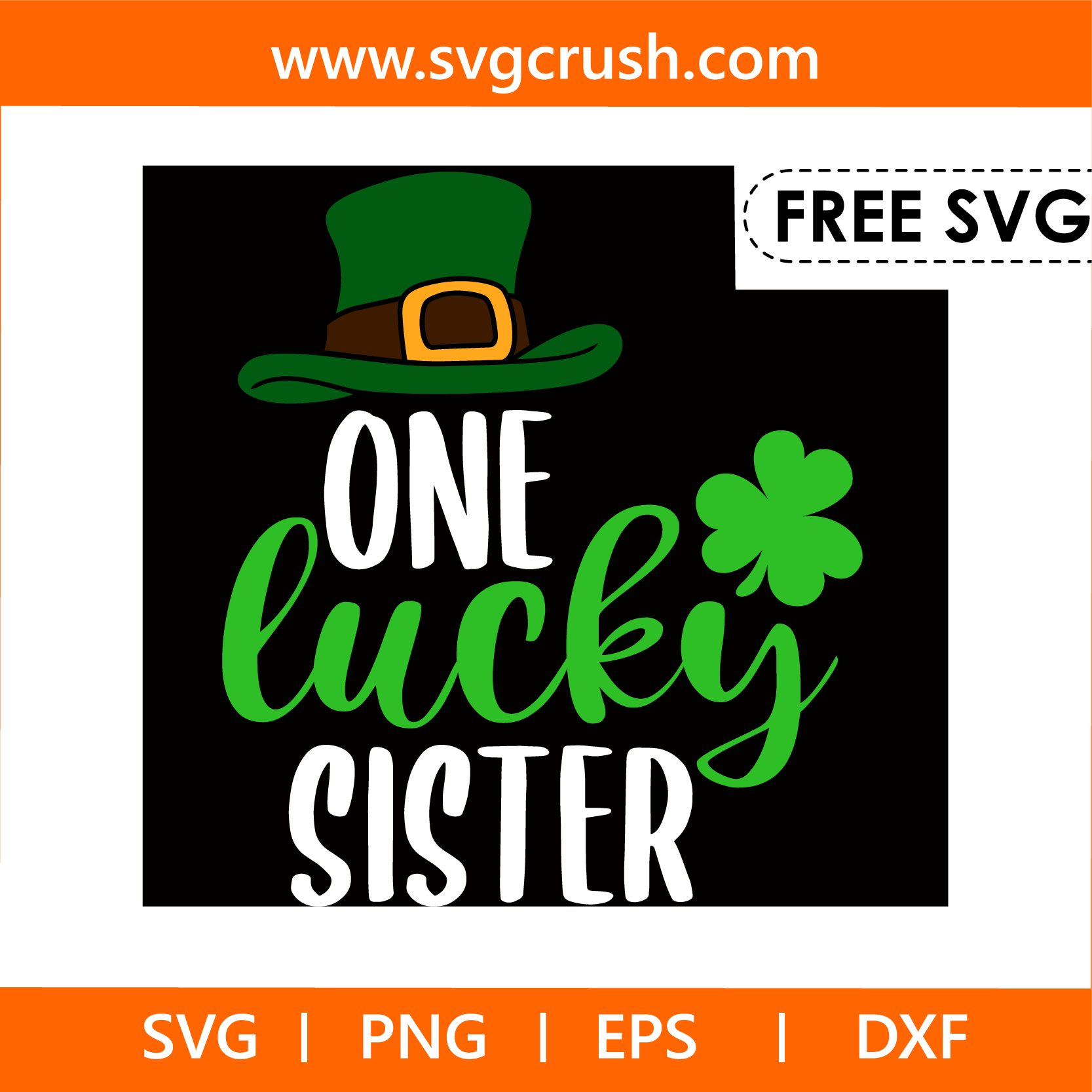 free one-lucky-sister-004 svg