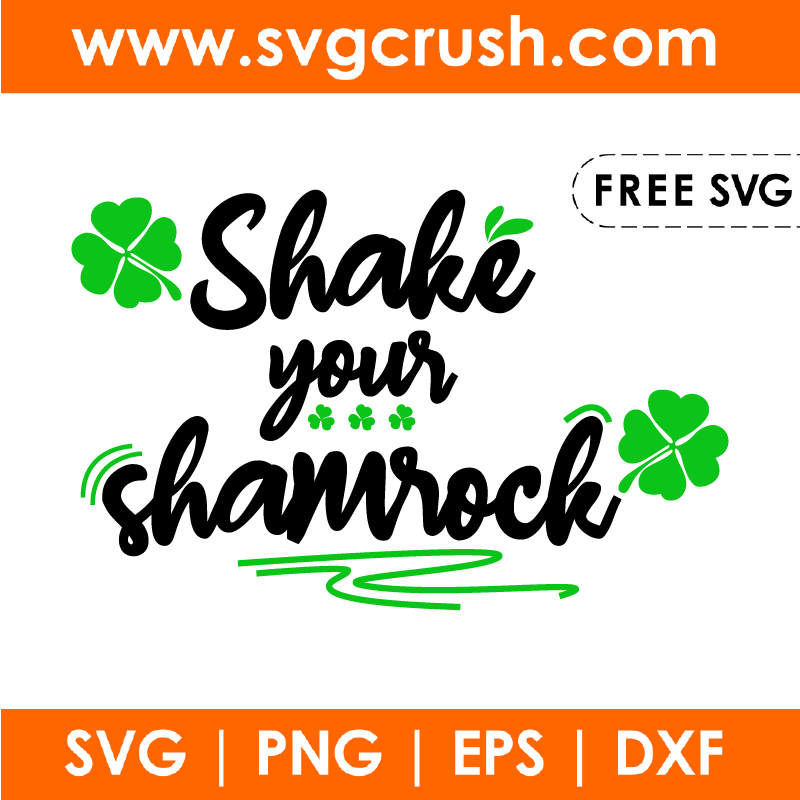 free shake-your-shamrock-001 svg