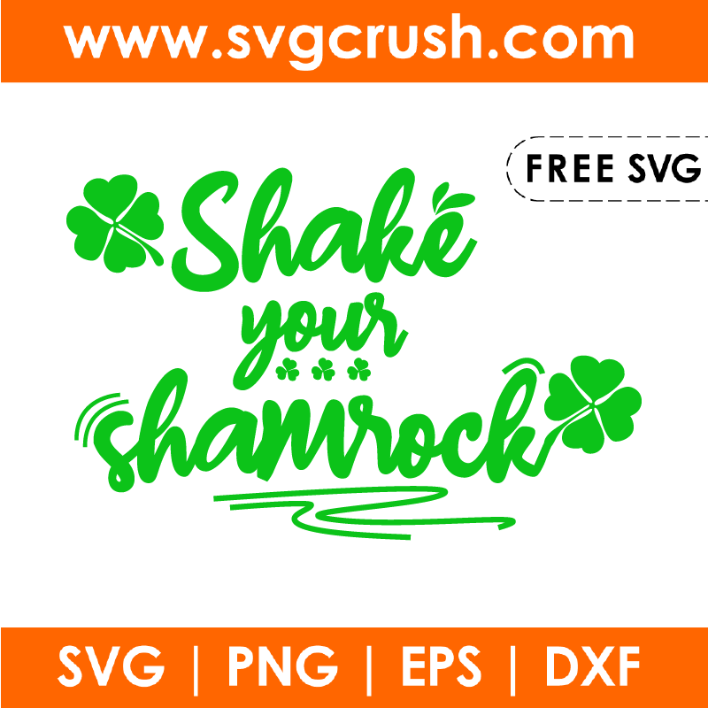 free shake-your-shamrock-002 svg