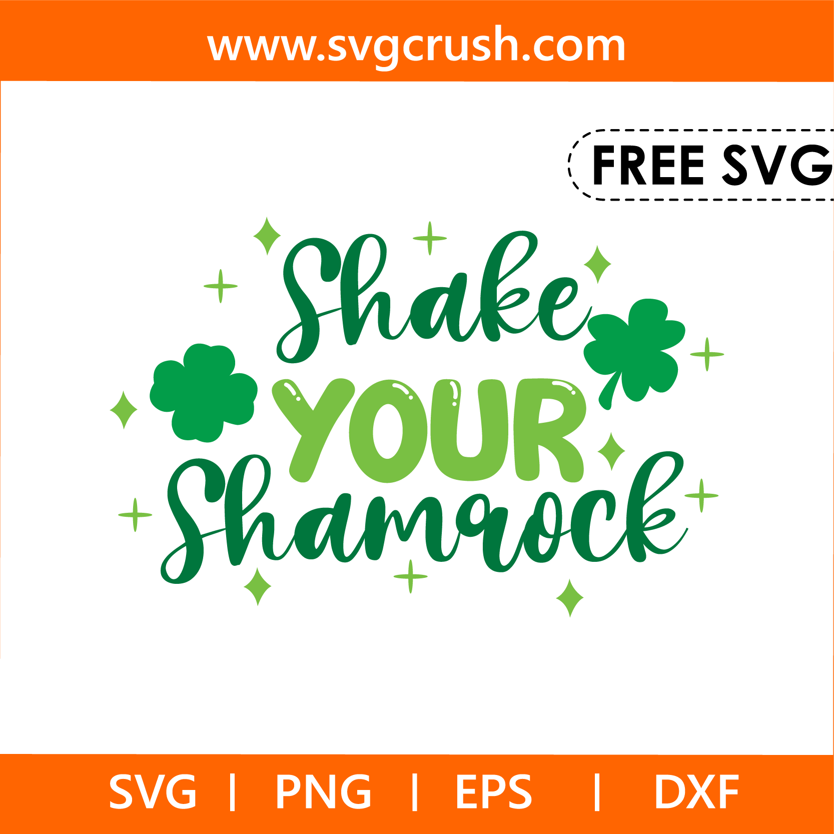 free shake-your-shamrock-005 svg