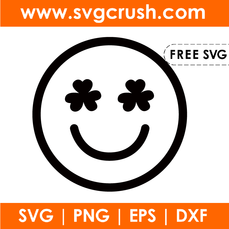free smiley-st-patrick-004 svg