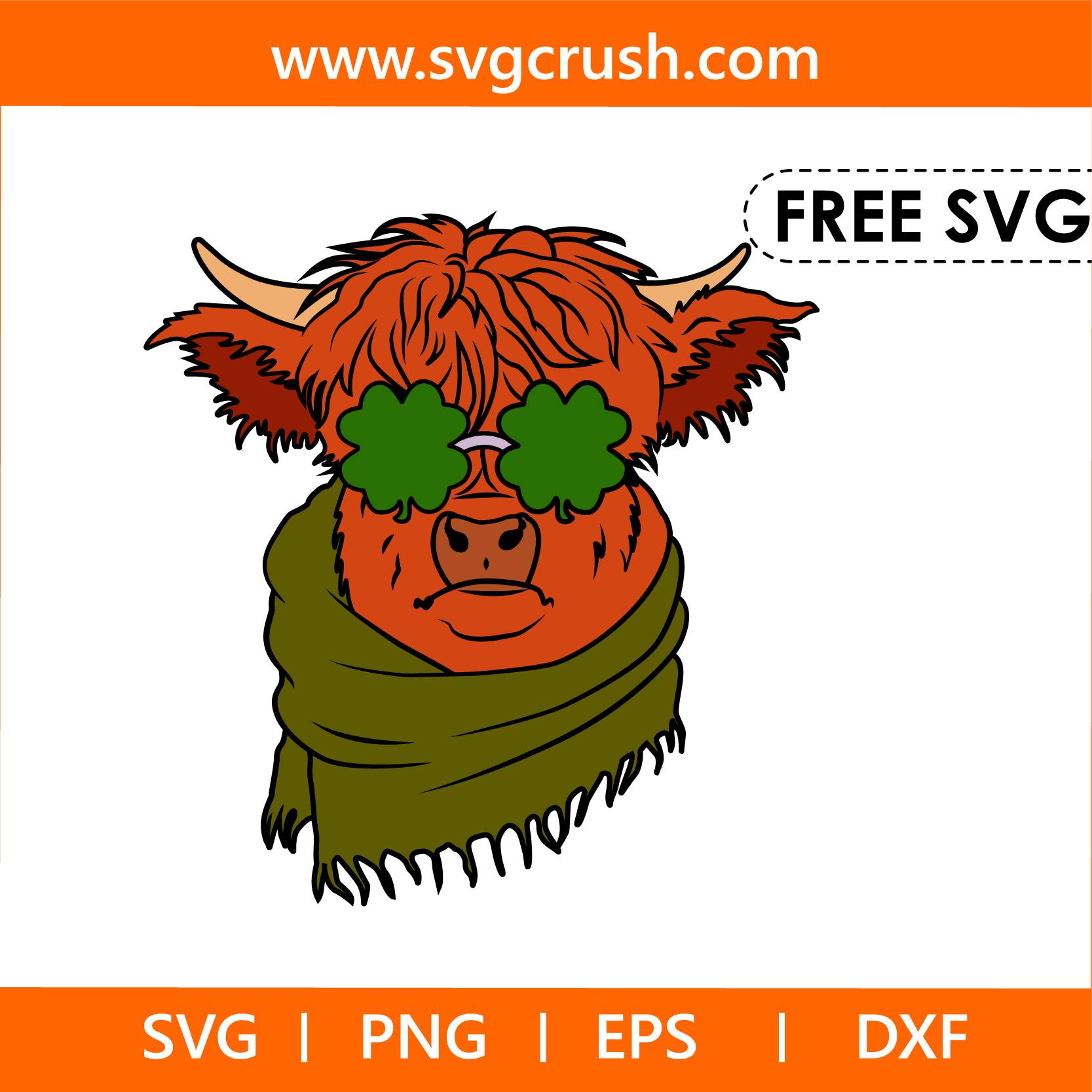 free st-patrick-bull-007 svg