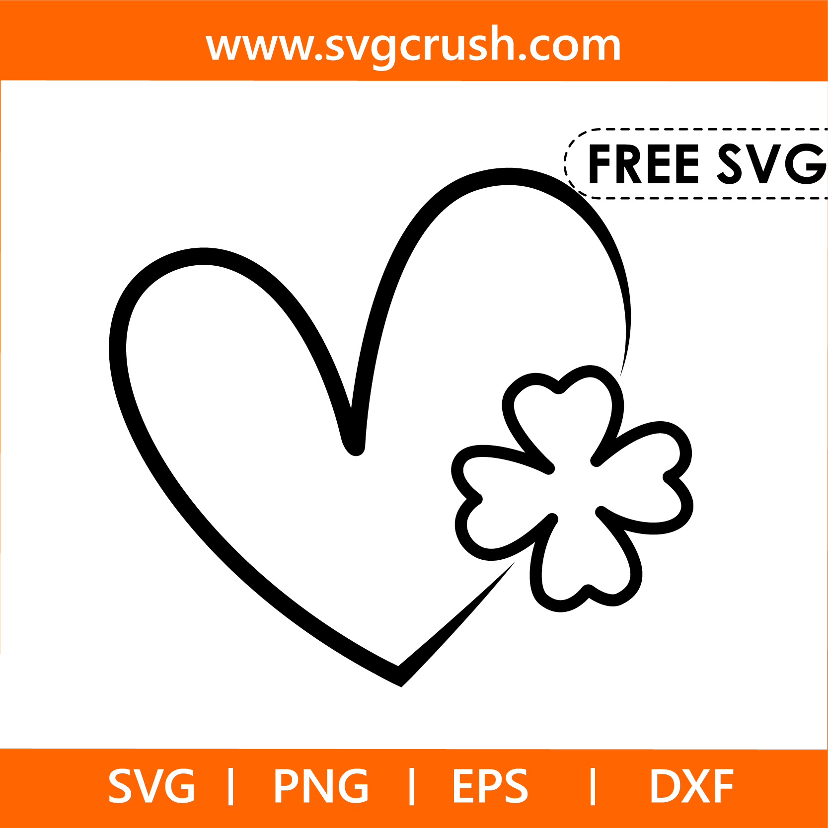 free st-patrick-heart-009 svg