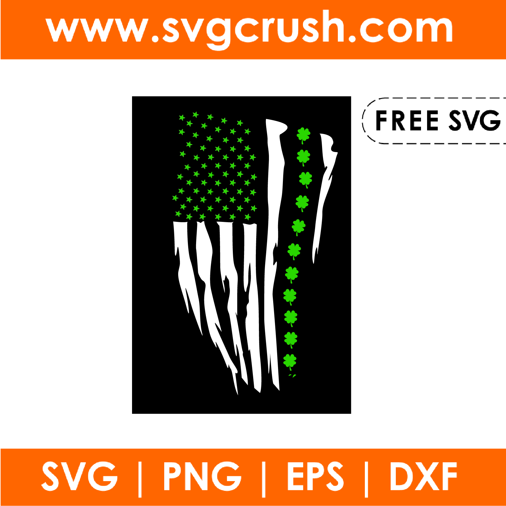 free st-patricks-day-usa-flag-001 svg