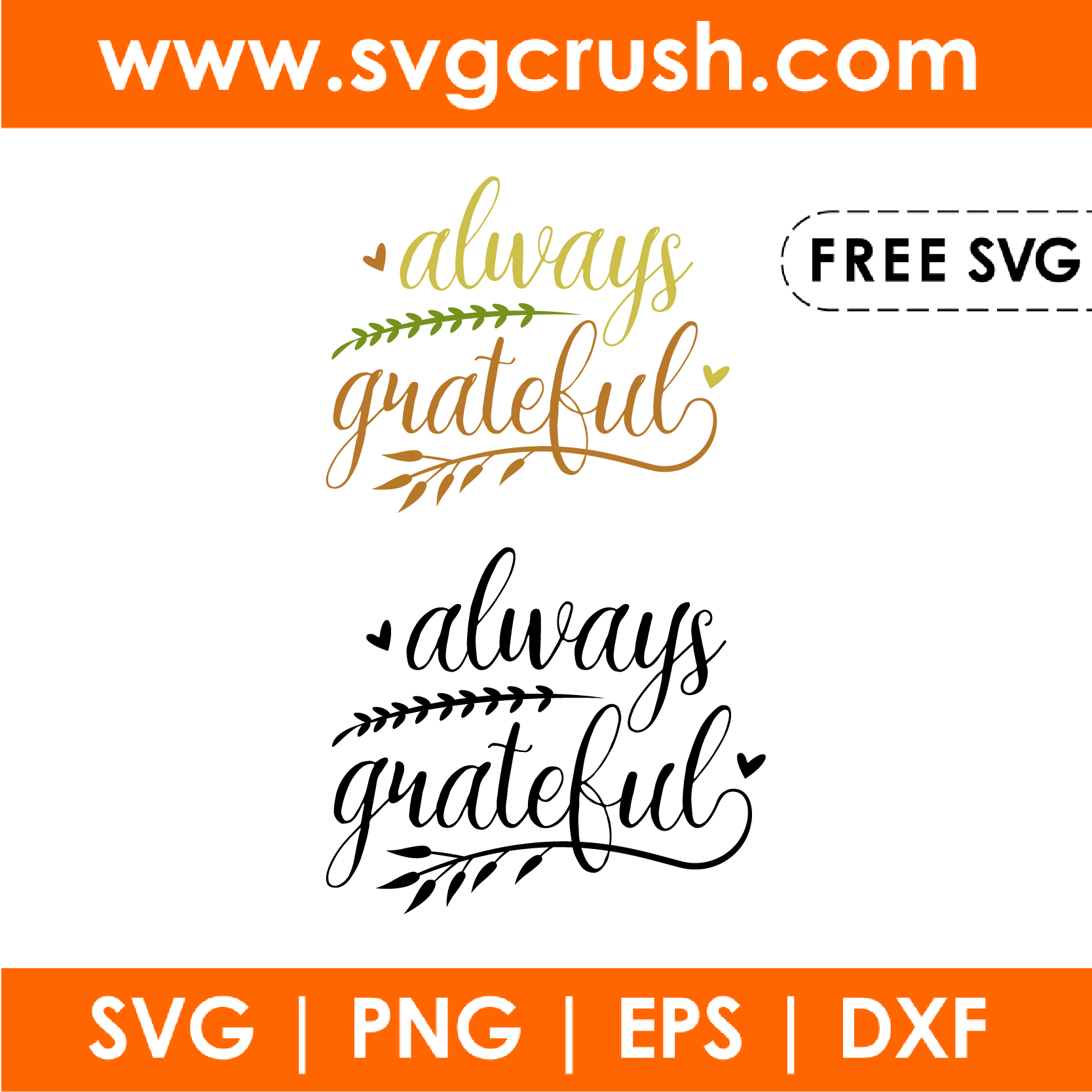 free always-grateful-thanksgiving-001 svg