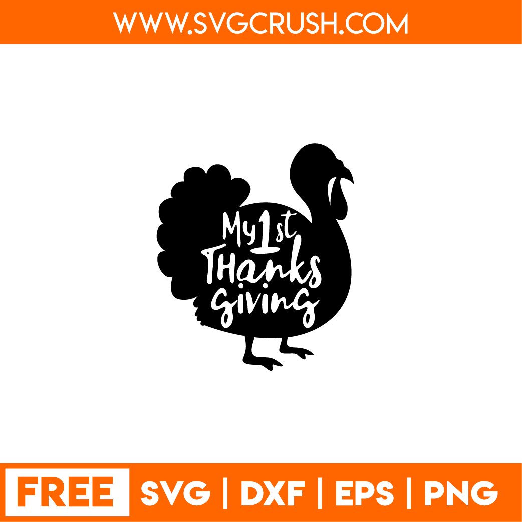 free my-first-thanksgiving-002 svg