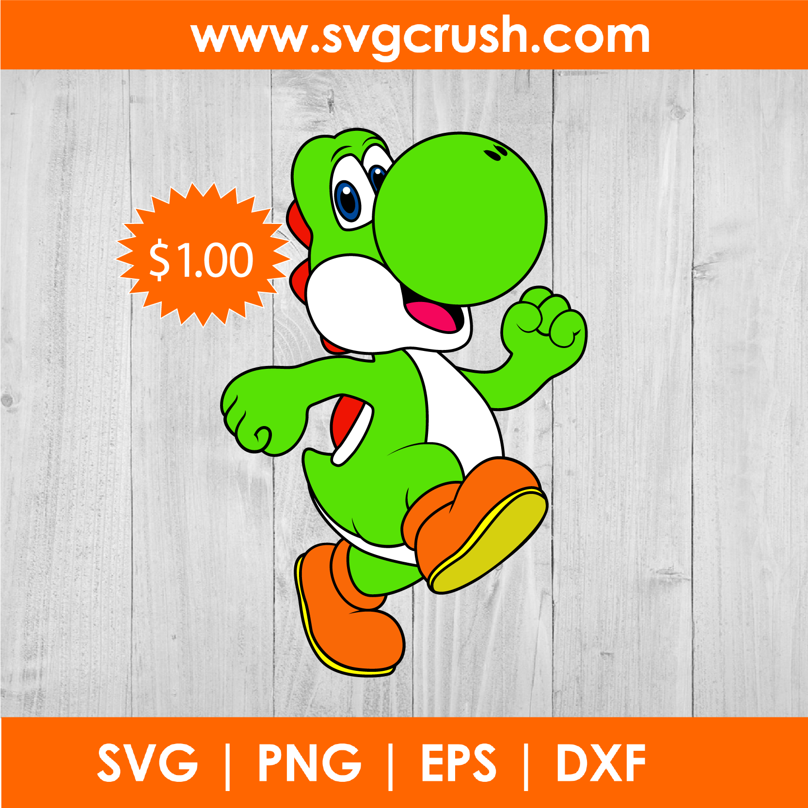 Super Mario Yoshi Svg Png File Super Mario Yoshi (Instant Download